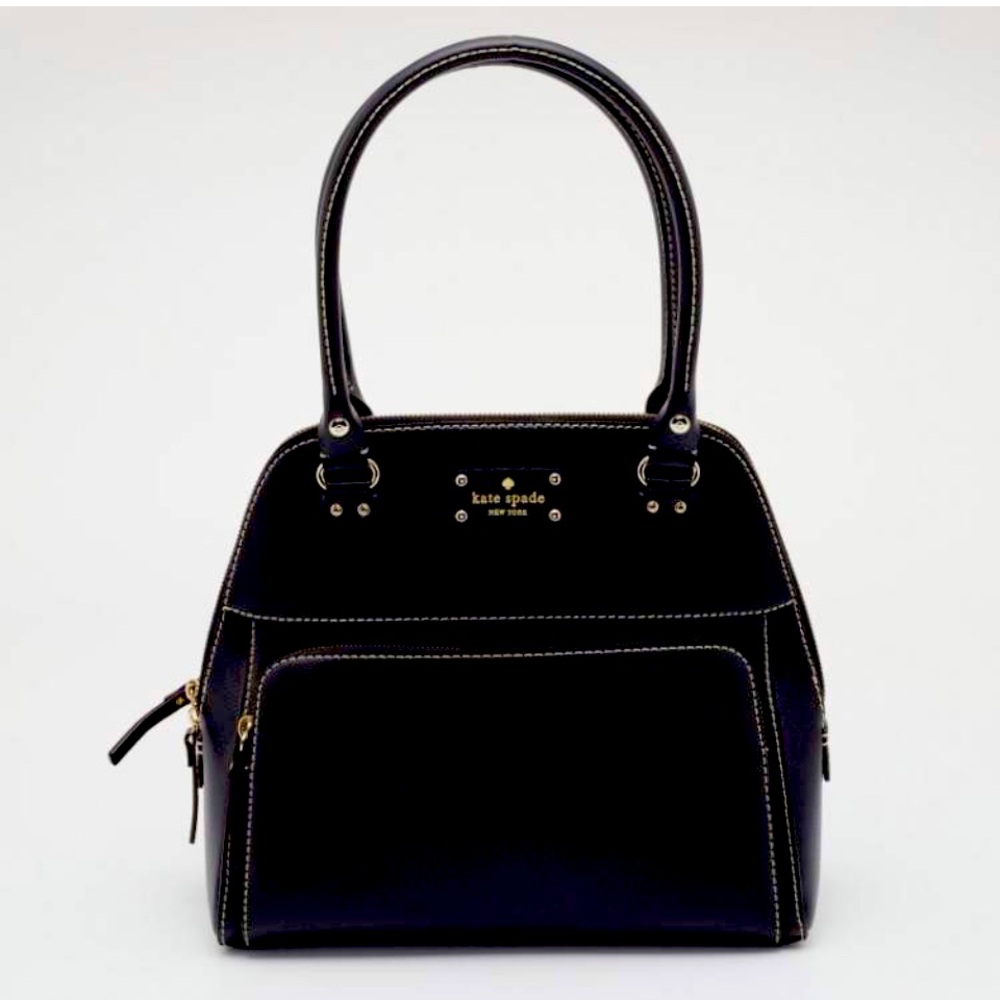 Kate Spade Wellesley Black Leather Small Maeda Satchel w Dust Bag